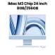 Apple 24-inch iMac Retina 4.5K, M3 Chip (8-core CPU, 8-core GPU), 256GB SSD - Blue | MQRC3ZS/A