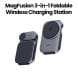 Aukey Foldable 3-in-1 Magnetic Wireless Charger - Gray |LC-MC312-GY