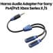 Hama Super Soft Audio Adapter for Sony PS4 / PS5, Xbox Series X/S - Black and Blue |1X72