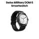 Swiss Military Smart Watch with Black Frame Black Silicon Strap | SM-WCH-DOM6-BLKF-BLKSS