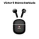 Swiss Military TWS Victor5 Stereo Earbuds - Black |SM-TWS-VICTOR5