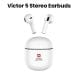 Swiss Military TWS Victor5 Stereo Earbuds - White |SM-TWS-VICTOR5