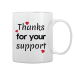White Mug Printed in Expressing Gratitude