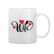 White Mug Printed in Husband & Wife