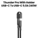Amazingthing Thunder Pro USB-C to USB-C 240W Charging Cable 20cm – Black | THC0.2MBK
