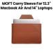 Moft Carry Sleeve for 13.3" MacBook Air and 14" Laptops | Brown | MB002-1-13B-BN