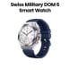 Swiss Military Smart Watch with Silver Frame & Blue Silicon Strap | SM-WCH-DOM6-SILF-BLUSS