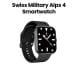 Swiss Military Smart Watch with Black Frame & Black Silicon Strap | SM-WCH-ALPS4-BLKF-BLKSS