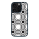 iPhone 16 Pro Max Black Case  Printed With Abstract Monochrome Seamless