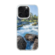 iPhone 16 Pro Transparant Case Printed With River Surrounded With Flowers Autumn Daytime