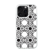 iPhone 16 Pro Transparant Case Printed With Abstract Monochrome Seamless