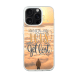 iPhone 16 Pro Transparant Case Printed With Travel Lettering With Quote And Image