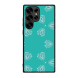 Samsung S25 Ultra Black Case  Printed With Nice Blue Background With White Pattern