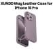 XUNDD Mag Leather Case for iPhone 16 Pro | Grey | XDD-0027