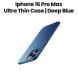 iPhone 16 Pro Max Ultra-Thin PC Matte Case – Deep Blue