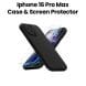 iPhone 16 Pro Max Case & Screen Protector Bundle – Black
