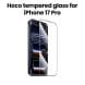 HOCO 3D Full Screen HD Tempered Glass for iPhone 17 Pro – Transparent | DG35