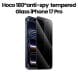 HOCO 3D Full Screen 180° Anti-Spy Tempered Glass for iPhone 17 Pro – Black | DG36