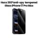 HOCO 3D Full Screen 360° Anti-Spy Tempered Glass for iPhone 17 Pro Max – Black | DG37