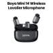 Boya Wireless Lavalier Microphone for iPhone/iPad Android Device 30H Usage Black | Mini-14