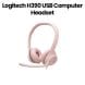 Logitech H390 USB Computer Wired Headset Pink