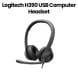 Logitech H390 USB Computer Wired Headset Black