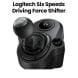 Logitech Driving Force Shifter Six-Speed Push-Down Compatible with G923/G29/G920 Black | 941-000130