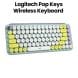 Logitech POP Keys Wireless Keyboard with Customizable Emoji Keys Arabic/English Mint | 920-010817