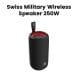 Swiss Military High Output Bluetooth Speaker – Black |SM-SPK-250W-25H
