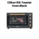 Clikon 60L Toaster Oven with Convection, Rotisserie & Light 1900W – Black |CK4362