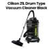 Clikon 21L Drum-Type Vacuum Cleaner with Copper Motor 2000W – Black |CK4412