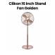 Clikon 16″ Stand Fan with Metal Body 50W – Golden |CK2052