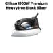 Clikon 1000W Premium Heavy Iron 2.7kg with Auto Shut-Off – Black/Silver |CK4135
