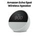 Amazon Echo Spot Wireless Speaker with Alexa Voice Control – White | B0BFCBKXWL