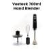 Veeteek 700ml Hand Blender 1000W Mixing Bowl Set 2 Speed – Black | HB5013A-GS