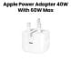 Apple Dynamic Power Adapter 40W with 60W Max Output, White | MGTV4B/A