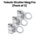 Telesin Shutter Mag Pro with Pro Style Shooting Machine - White | (Pack of 3)