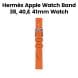 Hermès Apple Watch Band 42mm for 38/40/41mm Cases – Orange | Attelage Single Tour