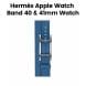 Hermès Apple Watch Band 42mm for 40/41mm Cases – Bleu de France|Attelage Double Tour