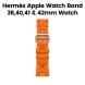 Hermès Apple Watch Band 42mm for 38/40 & 41mm Cases – Orange Single Tour