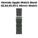 Hermès Apple Watch Band 46mm for 42/44/45 & 49mm Cases – Vert Mangrove Single Tour