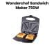 Wonderchef Cool Touch Sandwich Maker 750W – Black | 63153786
