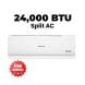 Sharp Split Air Conditioner 2.0 Ton, Inverter Technology, Filter Cleaning Reminder, Sleep Mode, Auto Restart - White - AH-X24CTG-Q