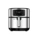 Black+Decker 6 In 1 Air Fryer 1500W 5.7L, Digital Touch Control, Rapid Air Convection, Adjustable Temp 80-200°C, Cool-Touch Handle - Black/Silver - AF7257-B5