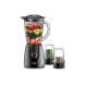 Black+Decker 400W Electric Blender With Glass Jar And Two Grinding Mills, 1.5L Capacity, Powerful Performance - Black - BX440G-B5