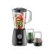 Black+Decker 400W Blender With 2 Mills, Stainless Steel Blades, Dual Pulse Control For Fine Grinding, 1.5L Capacity - Black - BX440-B5
