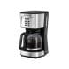 Black+Decker 900W 24-Hour Programmable Coffee Maker With 1.5L Glass Carafe, Keep Warm Feature For Drip Coffee And Espresso - Black/Silver - DCM85-B5