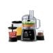Black+Decker Kitchen Robot Deluxe Food Processor With Blender, Mincer And Grinder 400W, 2 Speeds + Pulse, Stainless Steel Blade - Black - KR43-B5
