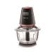 Black+Decker Multifunction Glass Chopper 400W, Anti-Slip Rubber Grip, Pulse Speed Function, Double-Blade System - Black - GC430-B5