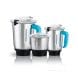 Black+Decker 3-in-1 Mixer Grinder 550W, 1.5L Capacity, Reliable Everyday Performance, Durable Stainless Steel Blades - White/Blue - MG550-B5